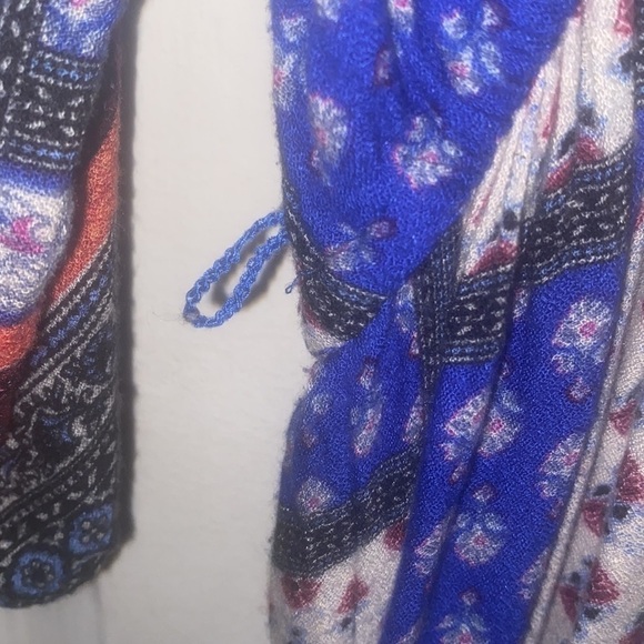 American Eagles Woman’s Patchwork Boho Blue Dress size large - Picture 7 of 7